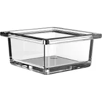 Emco liaison Glasschale (Reling) quadratisch, 97.5x48x97.5mm, chrom