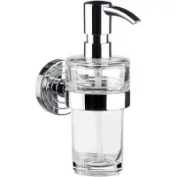 Emco polo Seifenspender, klares Kristallglas, 130 ml, 072100101