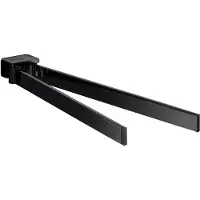 Emco loft Handtuchhalter, 2-armig, schwenkbar, 337mm, 055013331, Farbe: Schwarz