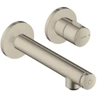 Axor Select-Waschtischmischer AXOR UNO 165 UP, Wandmontage brushed nickel brushed nickel