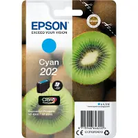 Epson Kiwi Singlepack Cyan 202 Claria Premium Ink, Standardertrag, Cyan, 4,1 ml, 1 Stück(e), 300 Seiten
