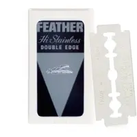 Feather Featherr-Rasierklingen, rostfreier Stahl, 5 Stück, Standard, 71-S