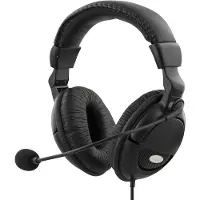 Deltaco Headset mit Mikrofon, schwarz
