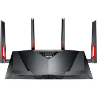 Asus DSL-AC88U wireless router Gigabit Ethernet Dual-band ( / ) Black, Red