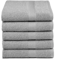 Hausmarke Handtuch Lucca Grau (50 x 100 cm) (5er-Set)