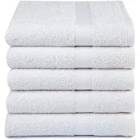 Hausmarke Handtücher Weiß (5er Set)