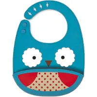 Skip Hop Silikon Baby Lätzchen Babylätzchen Schlabberlatz Mit Auffangschale Eule