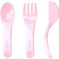 Twistshake - Learn Cutlery 6+m Pastel Pink
