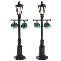 Intratuin Weihnachtsfigur Old english lamp post set of 2 b/o 4.5v (mix)