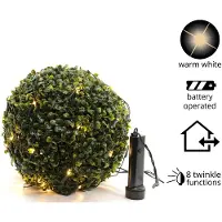 Lumineo LED Durawise boxnetverl.bui bo dia. 50 cm-84L schwarz warm weiß (tweekleurig)