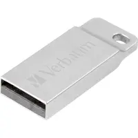 Verbatim Metal Executive - USB-Stick 32 GB - Silber, 32 GB, USB Typ-A, 2.0, Ohne Deckel, Silber