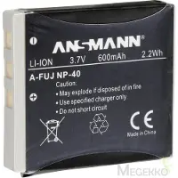 Ansmann A-Fuj NP-40 Fuji Ersatzakku Li-Ion Digicam Akku 3,7V / 600mAh Kamera