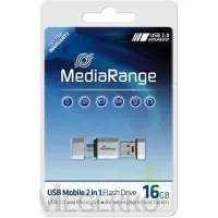 MediaRange USB Nano-Speicherstick mit Micro USB-Adapter