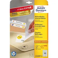 Avery L4732REV-25, Weiß, A4, Papier, Laser/Inkjet, Entfernbar, FSC Mix Credit