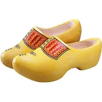 Gevavi Holz Clog Kinder VV Gelb-Schuhgröße 26
