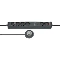 Brennenstuhl Eco-Line Comfort Switch Plus EL CSP 24 Steckdosenleiste 6-fach 1,5m H05VV-F 3G1,5 2 permanent, 4 schaltbar, 1159560516