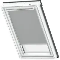 Velux Original Verdunkelungsrollo für dachfenster MK06, Grau, Grauer Führungsschiene