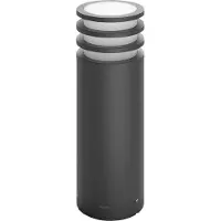 Philips Lucca LED-Sockelleuchte, schwarz, smart - Hue Hue, Hue Lucca, dimmbar, Schwarz, Metall, Modern