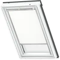 Velux Original Verdunkelungsrollo für dachfenster MK04, Weiß, Grauer Führungsschiene
