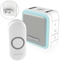 Honeywell Wireless Plug-In Türklingel mit Nachtlicht und Drucktaste - DC515NP2