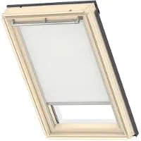 Velux Sichtschutzrollo weiß uni manuell Rahmen aluminium RFL MK04 1028S