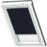 Velux Verdunklungsrollo "DKL S06 1100S" verdunkelnd Verdunkelung ohne Bohren in Führungsschienen alufarbene Führungsschienen & Griffleiste