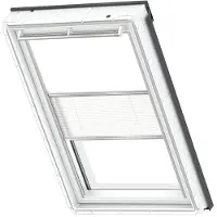 Velux Original Dachfenster Duo Verdunkelungsrollo für S06, Weiß, mit grauer Führungsschiene