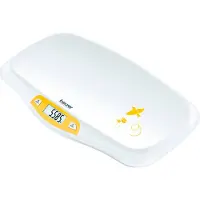 Beurer BY 80 – Weiße digitale Babywaage mit LCD-Display, max. 20 kg