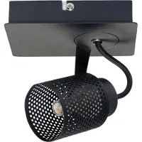 Feliz Lifestyle | Deckenlampe Sandy 1-flammig Schwarz Metall 9x13x16 cm | NADUVI