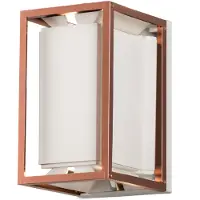 Konstsmide LED Wandleuchte Vale in Weiß und Kupfer 2x 5W 1000lm IP44