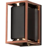 Konstsmide Vale Wandl. 2x5W LED schw/ku, verstellb.Lichtaustr., dimmbar