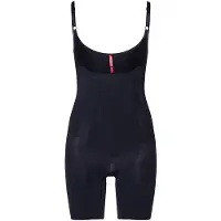 Spanx für Damen. 10130R_VERY BLACK Unterbrust-Dekolleté-Mieder mit kurzem Bein 10130R schwarz (XL), Lässig, Nylon