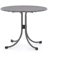 Mwh Universal Gartentisch Metall iron grey rund