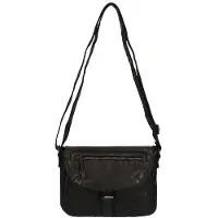 Bear design Handtasche Damen Tasche Leder Schultertasche Cow Lavato schwarz CL32609-black