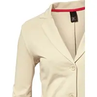 HEINE Jerseyblazer "Jersey-Blazer Jerseyblazer aus Baumwolle, ungefüttert", Damen, Gr. 38, braun (sand), Jersey, , Modisch, Blazer Jerseyblazer