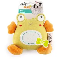 All For Paws Quietschendes Hunde & Welpen Spielzeug Pups Frog 11 x 11,5 x 4,5 cm