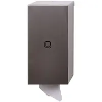 Qbic-Line Center-Pull-Spender Mini QCPTS SSL Innenabrollung Edelstahl matt gebürstet