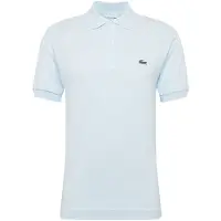 Lacoste Polo weite Passform hellblau einfarbig Baumwolle