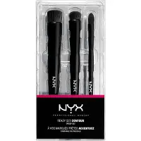 NYX Ready Set Contour Brush Set 3 stk.
