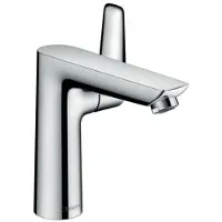 Hansgrohe Talis E Einhebel-Waschtischmischer 150, Zugstangen-Ablaufgarnitur, Ausladung 141mm, 71754000, Farbe: Chrom
