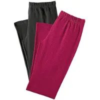 Vivance Active Leggings in himbeere, schwarz | Gr.: 56/58