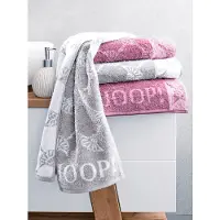 JOOP! Handtücher Cornflower Handtuch Silber 50 x 100 cm