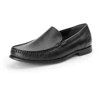 Sioux Slipper EDVIGO, Narbenleder geprägt, Schwarz, Herren