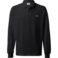 Lacoste Herren Langärmliges Poloshirt, Schwarz XL