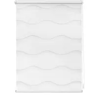Lichtblick Duo Rollo Welle Klemmfix, ohne Bohren Weiß 80 cm x 15