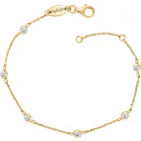 Engelsrufer Damen-Armband 925er Silber 6 Zirkonia Engelsrufer Gold
