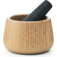 Normann Copenhagen Craft Mörser & Stößel Black - , Schwarz, für Küche, Holz