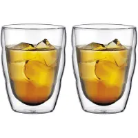 Bodum Glas Pilatus Small Transparent 250 ml (Set von 2 Stück)