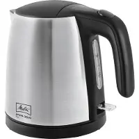 Melitta Prime Aqua Mini Wasserkocher | 1,0 l | 2200 W | Edelstahl | kabellos | Überhitzungsschutz 1018-01