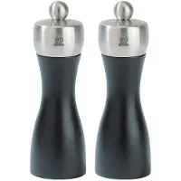 Peugeot Salz- & Pfeffermühle Fidji Matt Black Inox 15 cm (2er-Set)